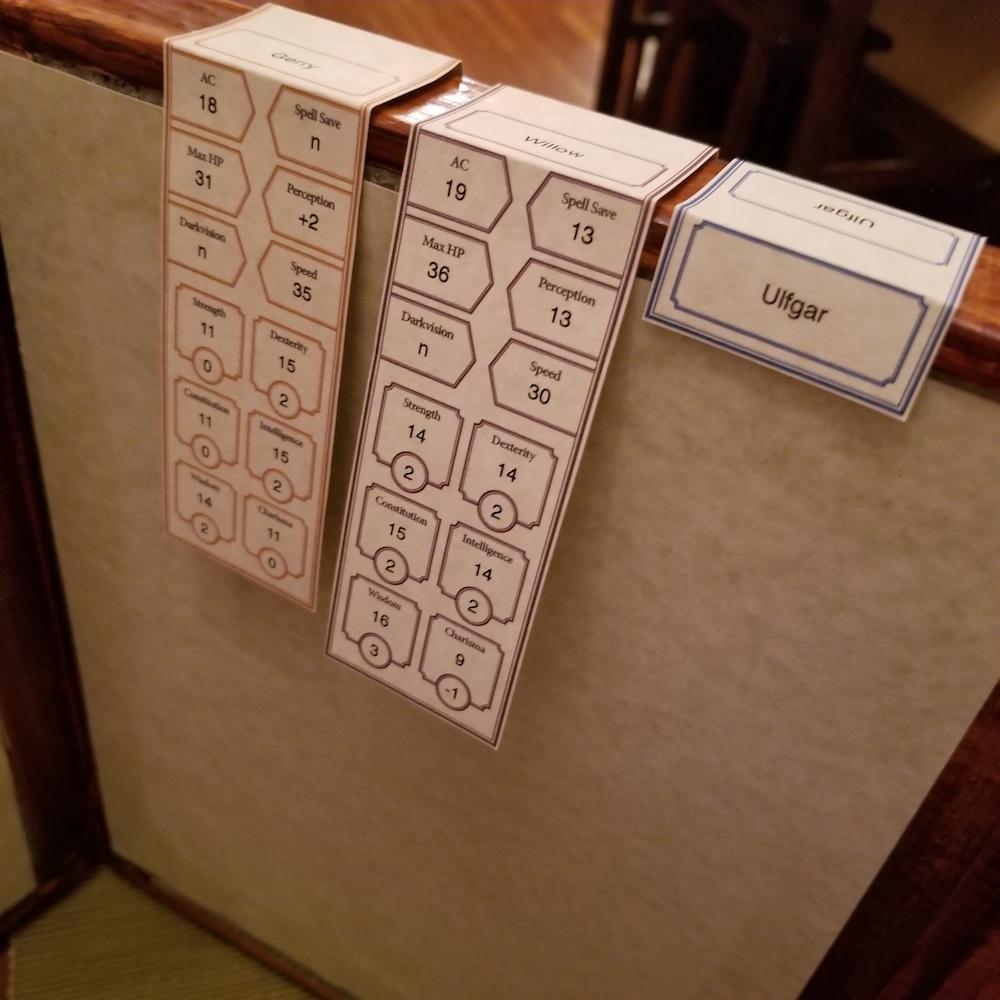 picture of folded turn trackers