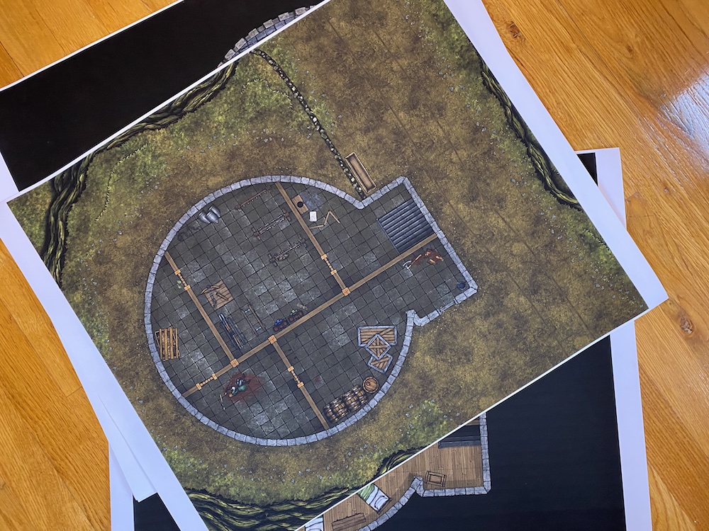 The printed maps