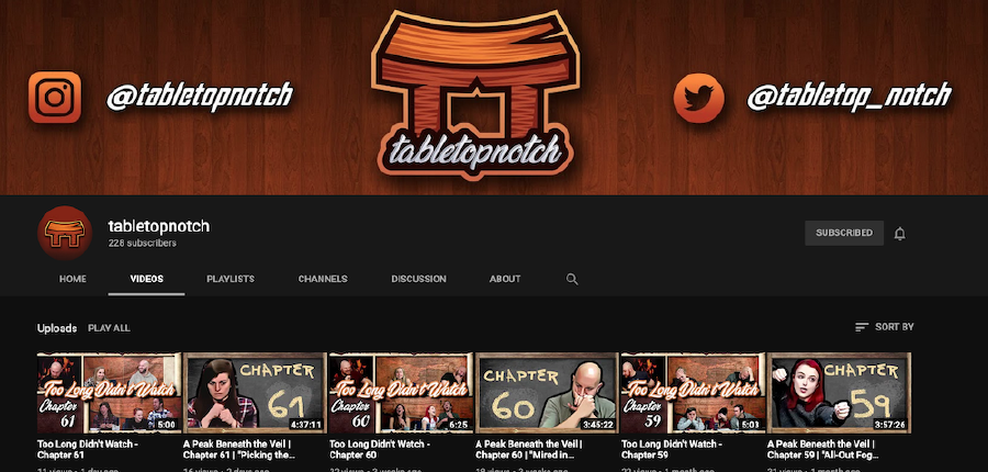 Tabletopnotch - A D&D Livestream We Enjoy